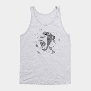 Ape Cousins - Evolution Word Art Print Tank Top